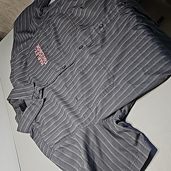 Harley Davidson XL gray short sleeve button down shirt - Picture 6 of 7